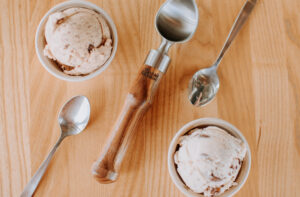 Love's Ice Cream artisan ice cream scoops.