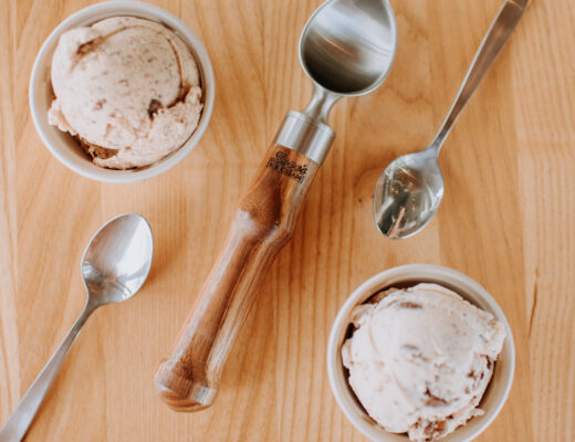 Love's Ice Cream artisan ice cream scoops.