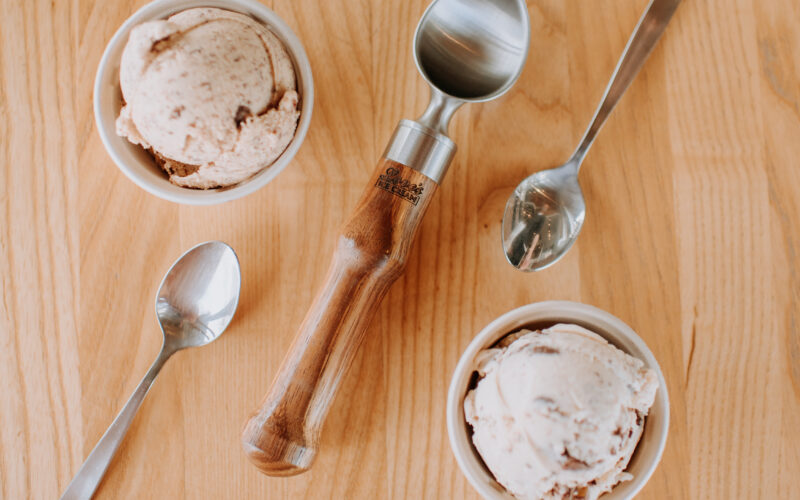 Love's Ice Cream artisan ice cream scoops.